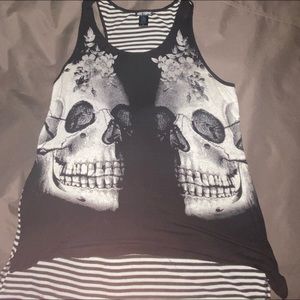 Hot topic skull tank top